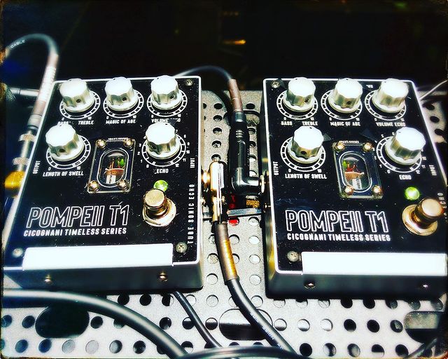 Two Pompeii T1 in the rig of Jon Carin ready for the Roger Waters tour.